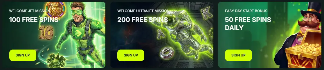 BetNjet Free Spins for New and Existing Players