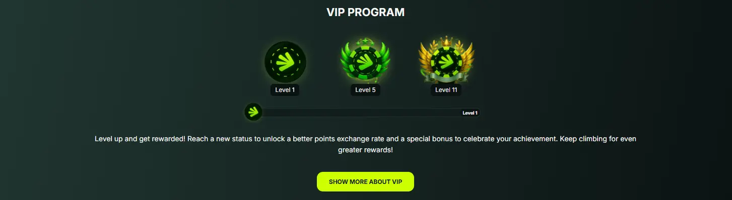 VIP Program for Loyal UK Users at betn jet casino